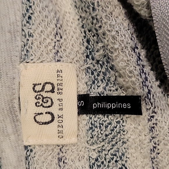 Check & Stripe Full Zip Hoodie - Picture 5 of 5